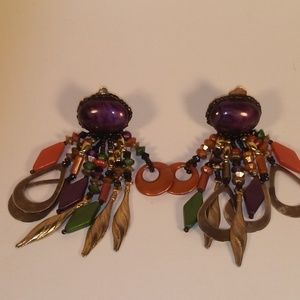 Women's clip on earnings